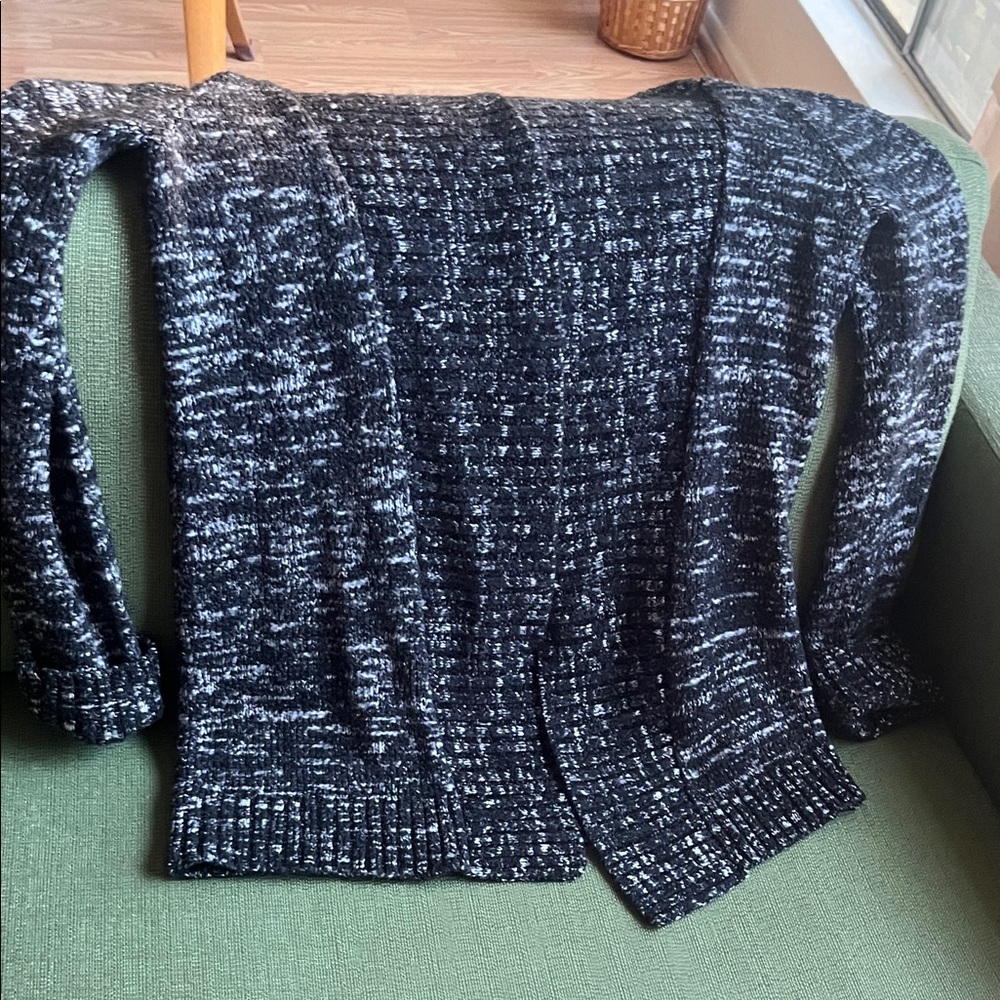 Levi's Black and Gray Cardigan Sweater